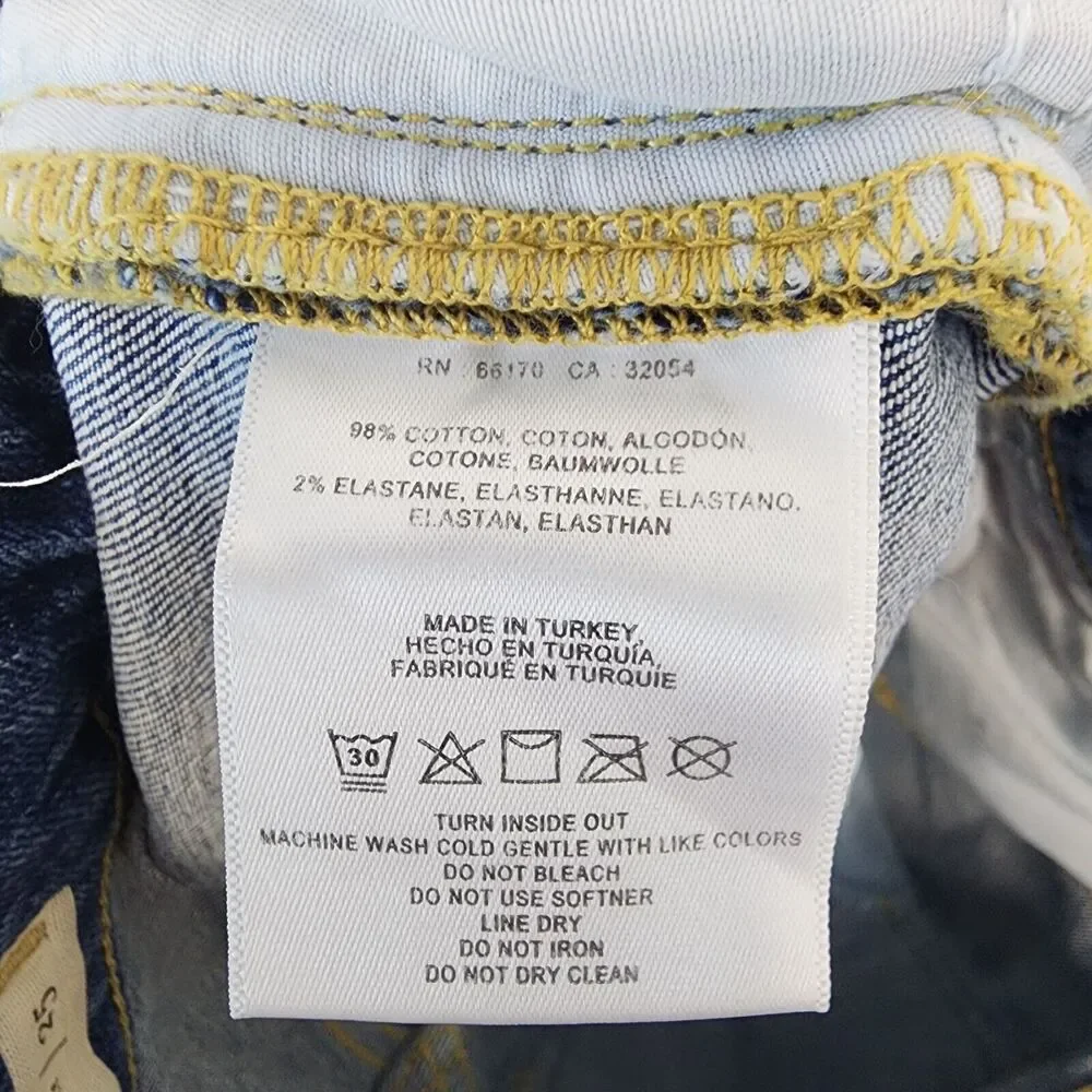 Pilcro Womens Slim Boyfriend Denim Shorts Sz 25" Roll Up Mid Rise Anthropologie - Picture 12 of 12